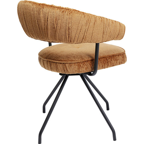 Kare Design Draaistoel met armleuningen Arabella oranje - vtwonen shop