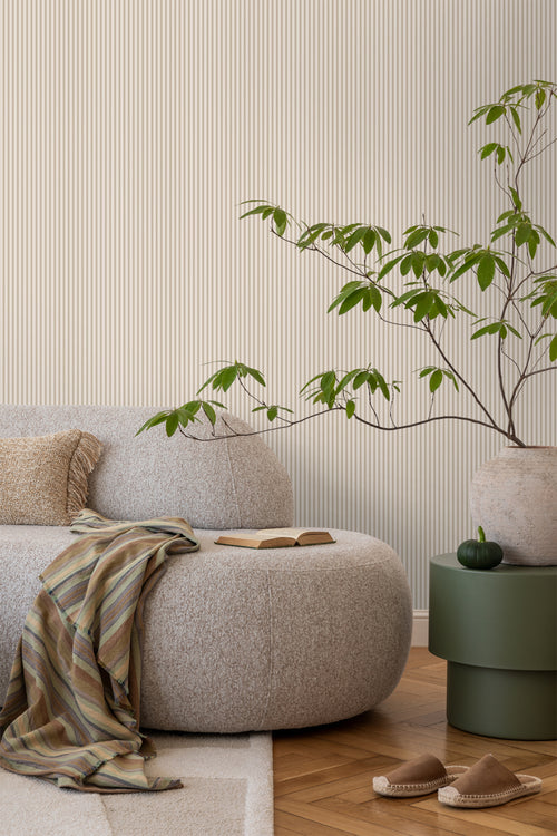 Sanders & Sanders behang strepen bruin - 50 x 900 cm - 935386