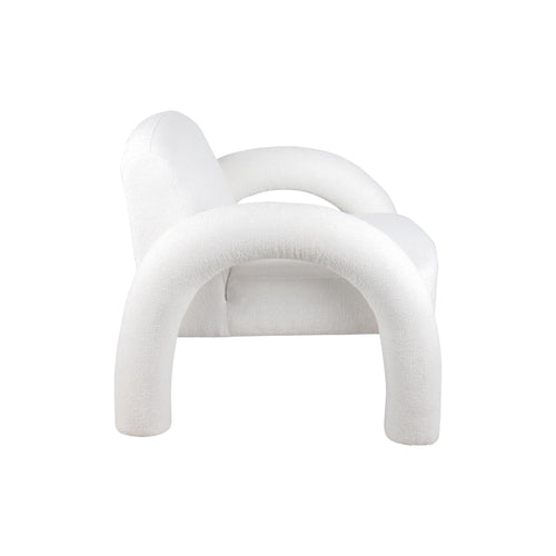 Leitmotiv stoel Brazo Melange - wit - 88x74x74cm - vtwonen shop