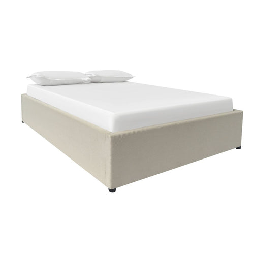 Calicosy - ROMY Opbergbed bekleed - Grijs - 152x204x36,5 cm