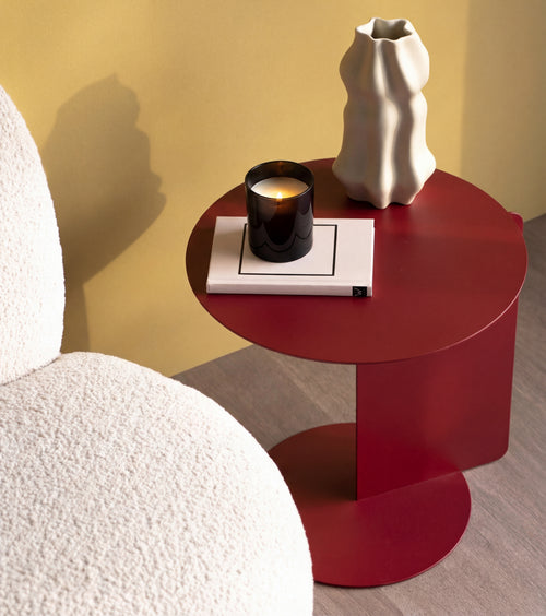Spinder Design bijzettafel Salsa - Burgundy - Ø 40