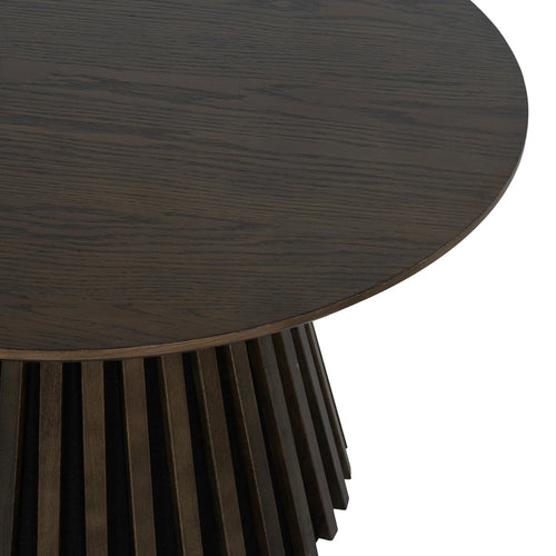 Furnhouse ronde salontafel Svendborg - Gerookt eikenhout - Ø 80 cm