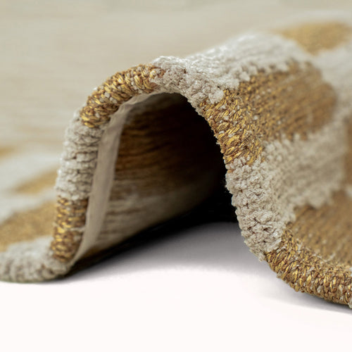 Louis De Poortere binnen & buiten machinewasbaar vloerkleed Structures Berber van 70% gerecycled PET - geel - 170x235cm