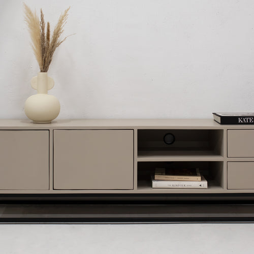 Giga Meubel Tv-Meubel Cervi - Mangohout/Metaal - Taupe - 180cm - vtwonen shop