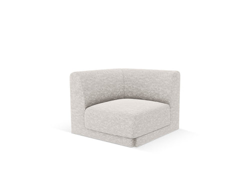 Micadoni Hoekmodule Miley structurele stof geld - 90x90x70cm