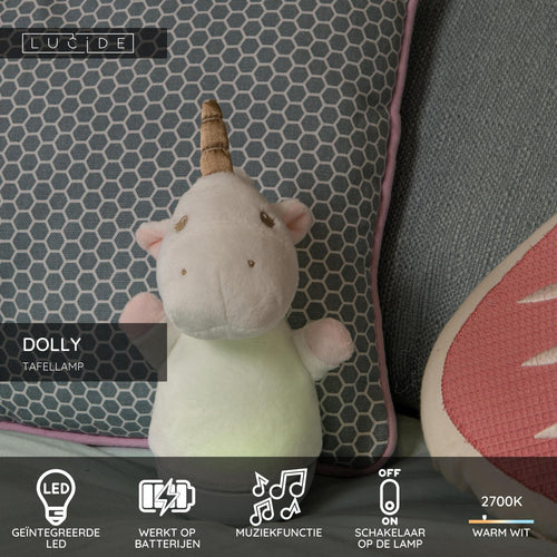 Lucide tafellamp DOLLY - Geïntegreerde LED - Wit