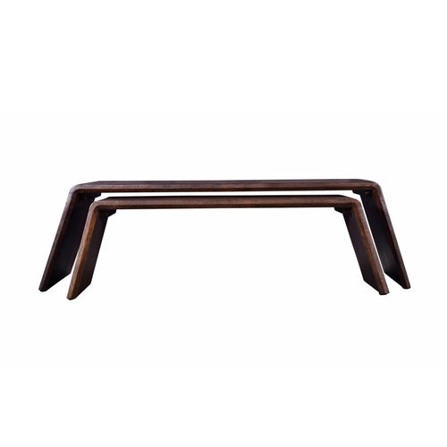 Giga Meubel Salontafel Amaya - Mangohout - 115cm - Set van 2