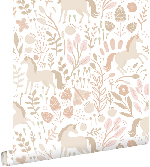 ESTAhome behang unicorns beige - 53 cm x 10.05 m - 139873 - vtwonen shop