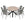 Garden Impressions Tuinset Natas grijs 7-delig - Tulli tuintafel ovaal 220x115 cm