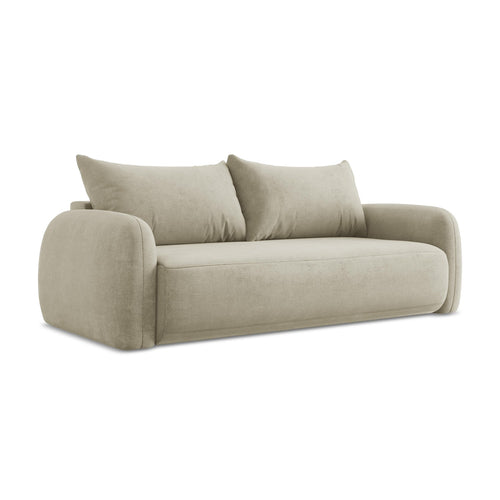 LaMiaSofa 3-zits slaapbank Amalfi - chenille stof - beige - 250x112x90