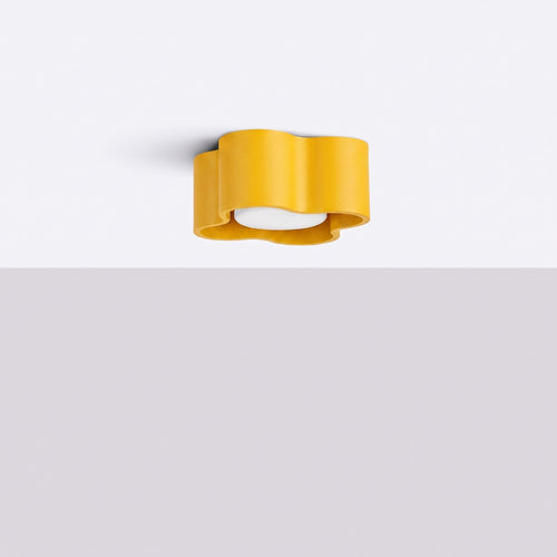 Sollux Lighting Plafondlamp OVIO 1 geel Gx53 - 12x12x6cm