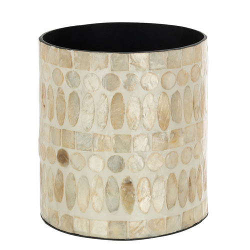 J-Line bloempot Parel - jute - beige - Ø 14 cm - vtwonen shop