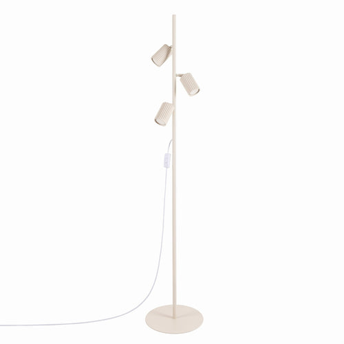 Sollux Lighting Vloerlamp KARBON 3 beige - 30x30x155cm