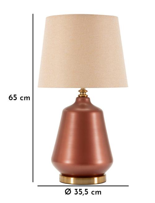 Mauro Ferretti tafellamp - 35,5x65 cm - bruin