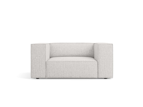 Cosmopolitan Design Fauteuil Arendal chenille, lichtgrijs - 102x124x70cm