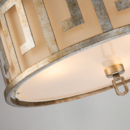 Elstead Lemuria - 3-lichts grote ronde plafondlamp met duo-montage, goud, E27