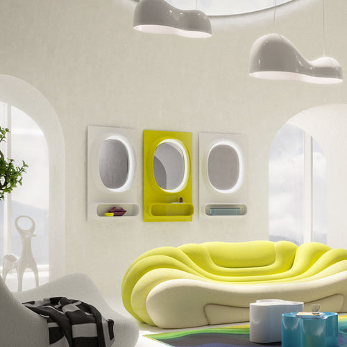 Kare Design Spiegel Aero LED 141x80cm groen
