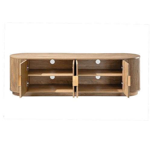 Calicosy - TV-meubel ACHILLE - licht hout 160x40x48 cm