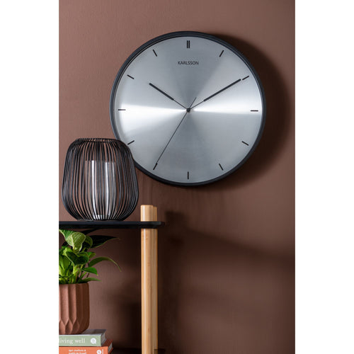 Karlsson wandklok Finesse - zilver - Ø40cm - vtwonen shop