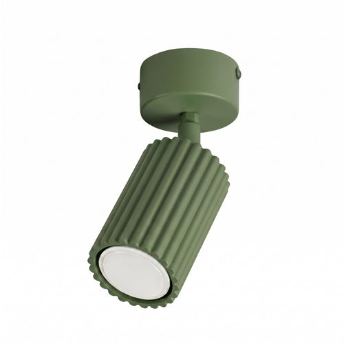 Sollux Lighting Plafondlamp KARBON 1 olijfgroen - 7x7x18cm