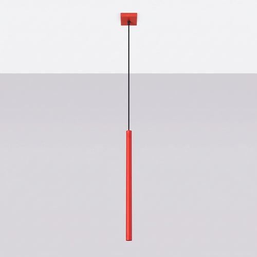 Sollux Lighting Hanglamp PASTELO 1 rood - 8x8x120cm