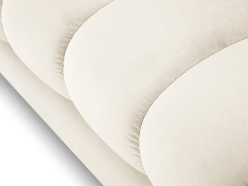 Cosmopolitan Design linker meridiaan Bali flueel, lichtbeige - 185x102x75cm