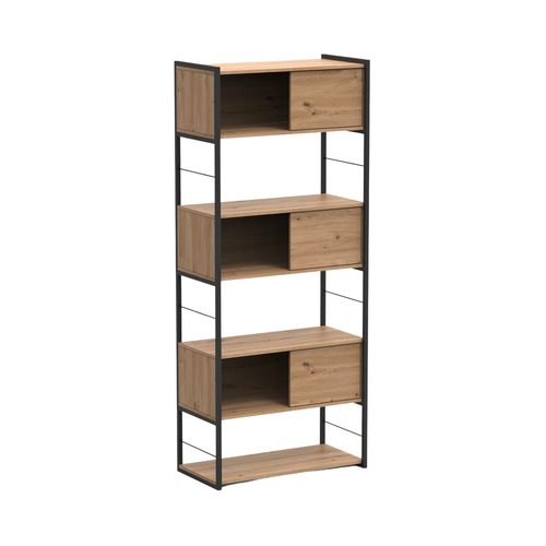 Calicosy - Boekenrek LENNY - licht hout 80x40x196,5 cm