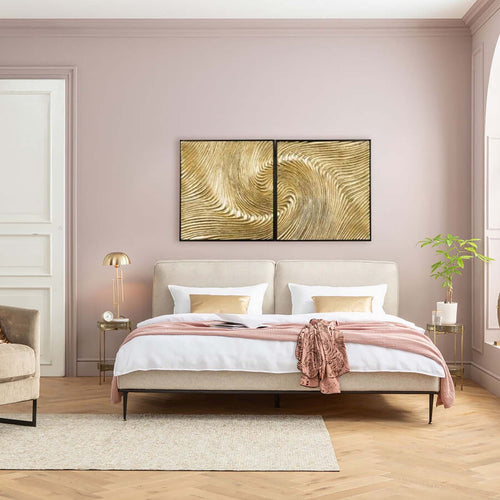 Kare Design Schilderij Wave goud (2/Set) - vtwonen shop