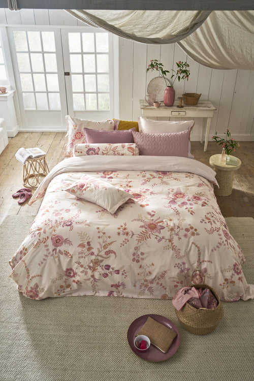Pip Studio Dekbedovertrek Everbloom - 200 x 200/220 cm - Licht roze