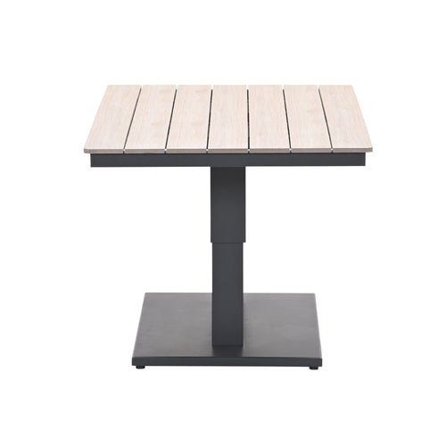 Cyprus tafel- in hoogte verstelbaar - 150x87cm -c. black-light teak - vtwonen shop