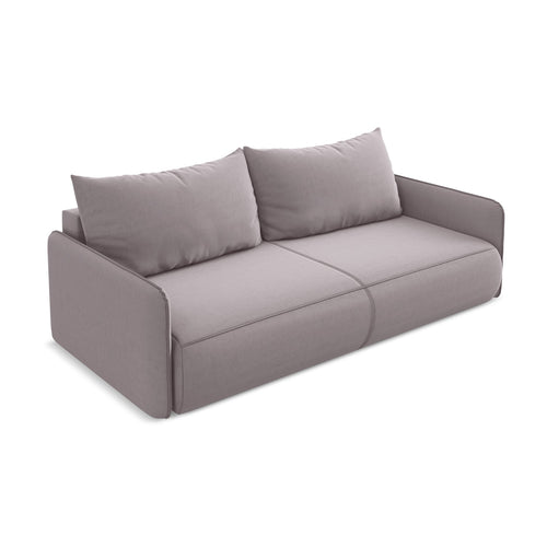 LaMiaSofa 3-zits slaapbank Palermo - velours - lavendel - 216x105x86