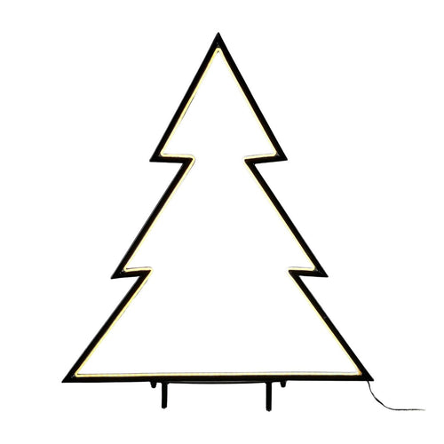 Luca Lighting Garden d'Light Kerstboom Tuinsteker - Kerstversiering Buiten met Warm Wit LED Licht - Kerst Decoratie met Timer en 8 Lichtstanden -