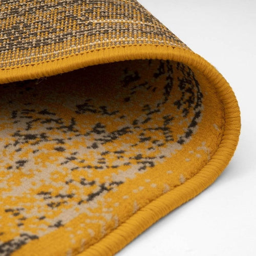 Eva Interior Vintage vloerkleed Bloom Okergeel - Interieur05