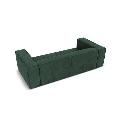 Cosmopolitan Design - Bank Turin 3-zits, structurele stof groente - 100x227x68cm