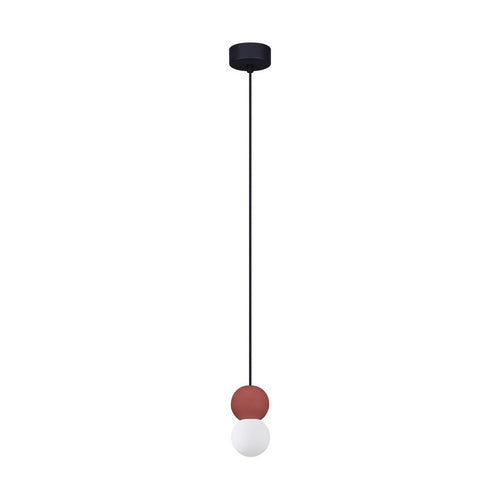 Nova Luce ZERO Slanke hanglamp met rode LED G9 1x5W