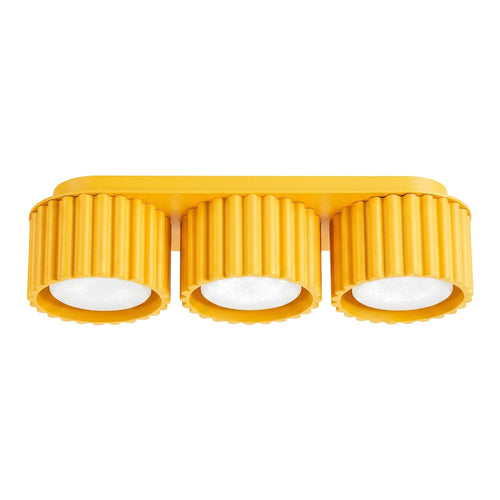 Sollux Lighting Plafondlamp AURA 3 geel Gx53 - 32,5x10x8cm