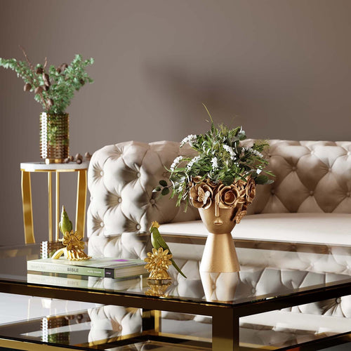 Kare Design Vaas Gouden bloemenkroon 30cm