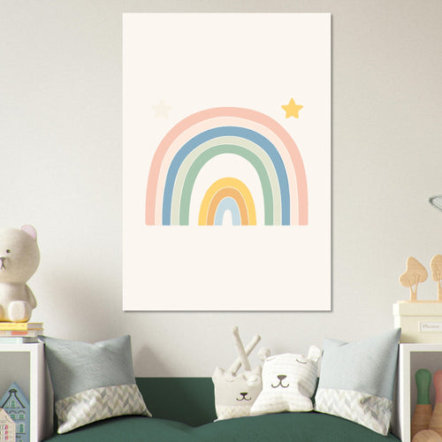 Artfulprints  Pastel rainbow II   poster 50x70 cm - vtwonen shop