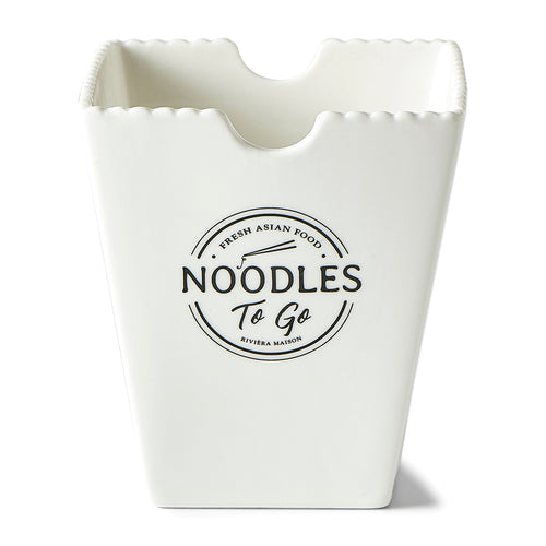 Rivièra Maison Fresh Asian Food Noodles To Go Bowl - Porselein - Off White - vtwonen shop