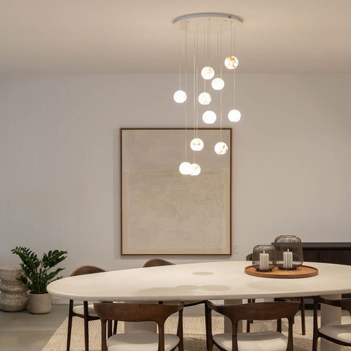 Atmooz hanglamp Cathedral 11 - naturel - Ø 55 x H 200 cm - G4