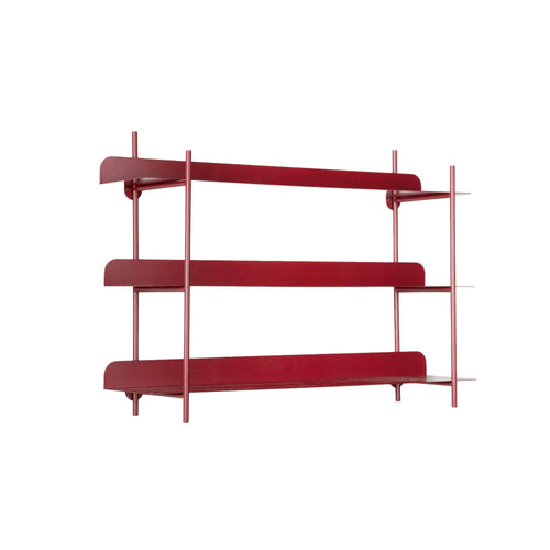 Present Time wanddecoratie Riqueza Tres - rood - 60x16x42cm