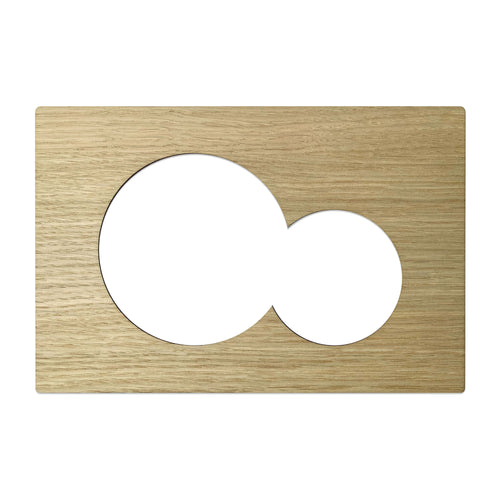 Decoplates wc paneel front, rechthoekig liggend - bruin - 24.6x16.4cm - vtwonen shop