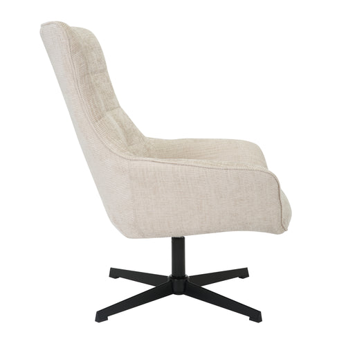 Livingfurn fauteuil Naomi Toffee - beige - stof - vtwonen shop
