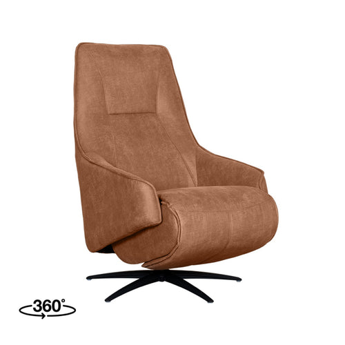 LABEL51 Fauteuil Odense Elektrisch - Cognac - Draaibaar - vtwonen shop