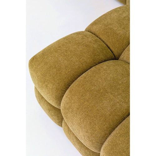 Kare Design Hoekbank Salamanca goudbruin links