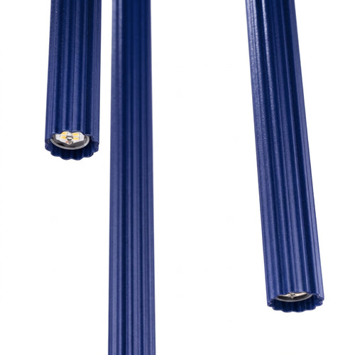 Sollux Lighting Hanglamp ARCHE 3P ultramarijn - 20x20x120cm