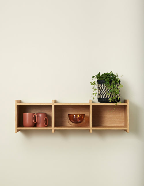 Hübsch plank Focal - mdf/eiken fineer - 80x20xh23cm