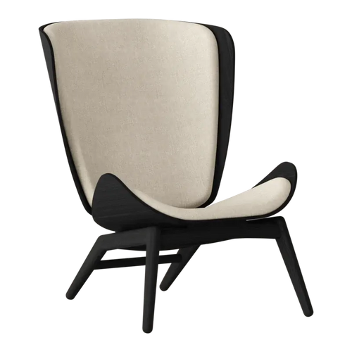 Umage The Reader zwart houten fauteuil white sands
