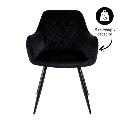 Kick Eetkamerstoel Monza - Zwart - vtwonen shop