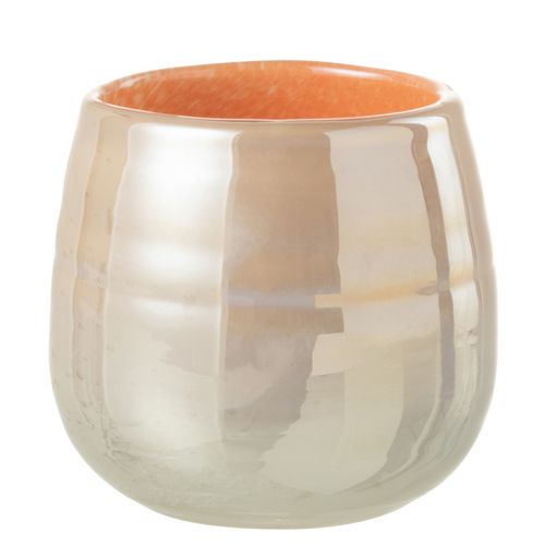 J-Line vaas Juliette - glas - oranje/roze - small - Ø 11 cm - vtwonen shop